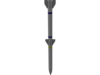 AIM-120C 3D Model preview