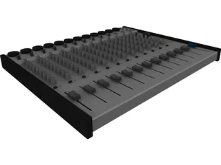 Audio Mixer 3D Model preview