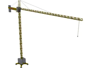 Crane Tower Structure 3D Model preview