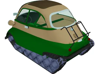 Armored Isetta 3D Model preview