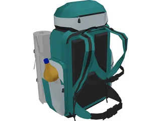 Nova Tour Bag (Large For Tourists And Outdoors) 3D Model preview