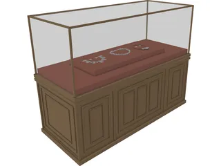 Museum Glassbox 3D Model preview