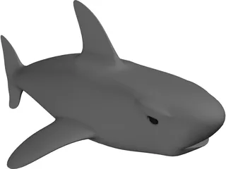 Cartoon Shark 3D Model preview
