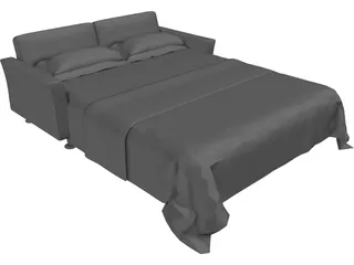 Bed Metamorfosi 3D Model preview