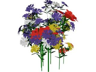 Flowers 3D Model preview