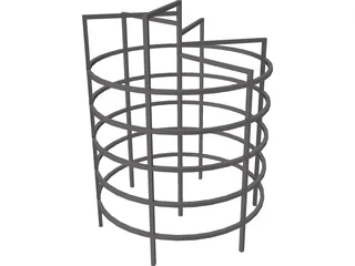 Circular Monkey Bars 3D Model preview