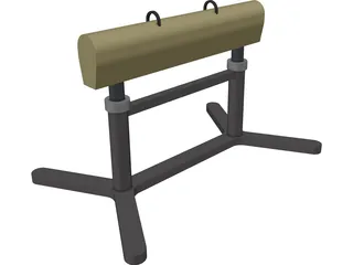 Gymnastics Horse 3D Model preview