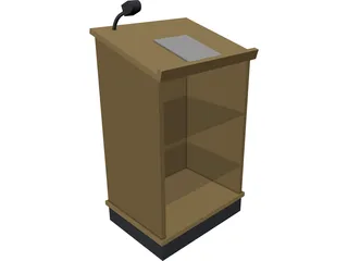 Lectern 3D Model preview