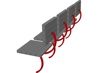 Seats 3D Model preview