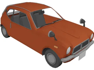 Honda N360 (1967) 3D Model preview