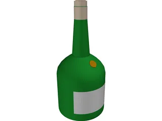 Bottle 3D Model preview