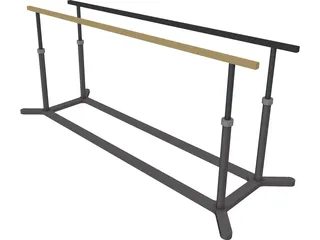 Parallel Bars 3D Model preview