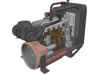 Diesel Generator 3D Model preview