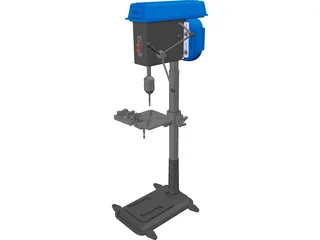 Pillar Drill 3D Model preview