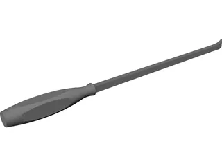 Pry Bar 18 inch 3D Model preview