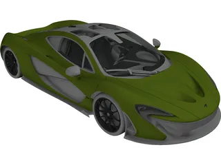 McLaren P1 3D Model preview