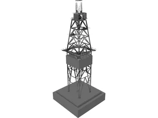 Drill Rig 3D Model preview
