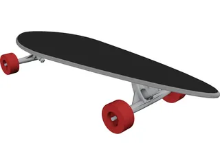 Longboard 3D Model preview