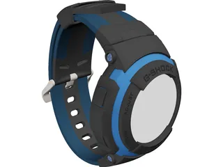 Casio G-Shock Watch 3D Model preview