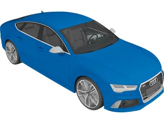 Audi RS7 Sportback (2016) 3D Model preview