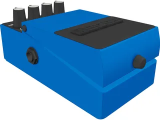 Boss CS3 Guitar Effects Pedal 3D Model preview