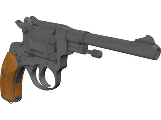 Nagant M1895 3D Model preview