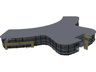 Car Showroom 3D Model preview