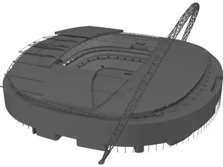 Wembley Stadium 3D Model preview