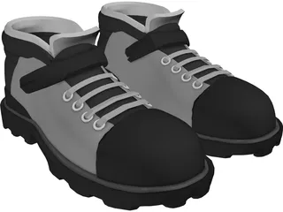 Outdoor Trekking Shoes 3D Model preview