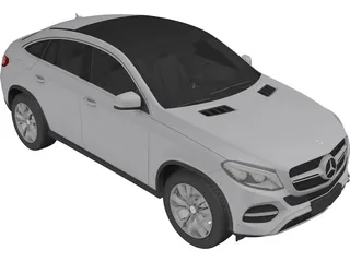 Mercedes-Benz GLE Coupe (2016) 3D Model preview