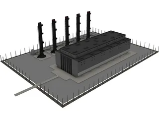 Factory 3D Model preview