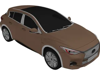 Infiniti Q30S 2.2d AWD (2015) 3D Model preview