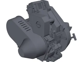 Lombardini LGA 340 Engine 3D Model preview
