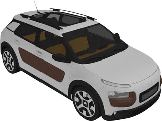 Citroen C4 Cactus (2015) 3D Model preview