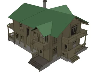 Farmhouse 3D Model preview