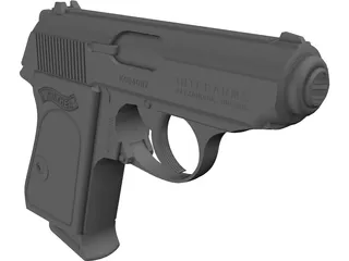 Walter PPK 9mm 3D Model preview