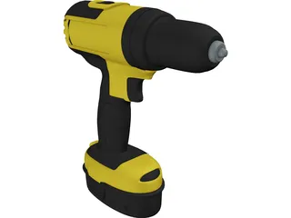 DeWalt Drill 3D Model preview