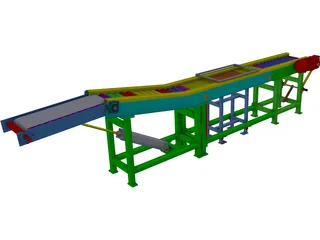 Shrink Conveyor 3D Model preview