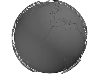 Globe 3D Model preview