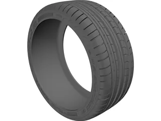 Dunlop Sport Maxx GT Tire 3D Model preview