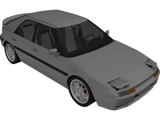 Mazda 323F 3D Model preview