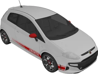 Fiat Punto Abarth (2011) 3D Model preview