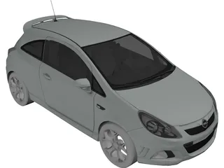 Opel Corsa OPC 3D Model preview