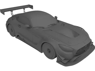 Mercedes-AMG GT3 3D Model preview