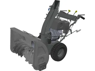 Snowblower 3D Model preview