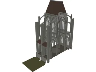 Notre Dame Reims 3D Model preview
