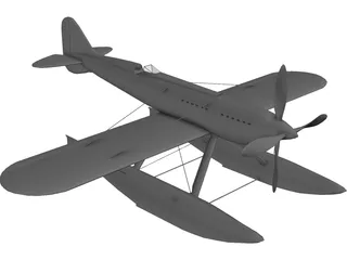 Macchi MC72 3D Model preview