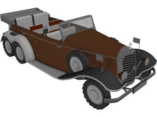 Mercedes-Benz G4 (1939) 3D Model preview