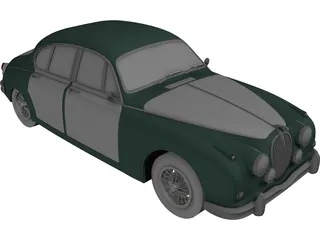 Jaguar MKII (1962) 3D Model preview