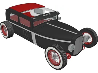 Hot Rod 3D Model preview